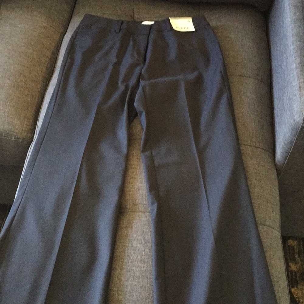 NEW New York & Co Navy CityStretch Flare Pant Sz0T